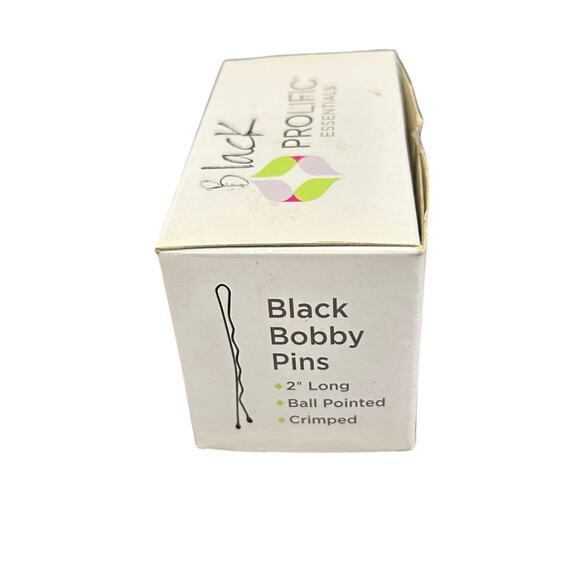 Prolific New Bobby Pins Black Count 300 Ball Pointed Crimped - Picture 3 of 6